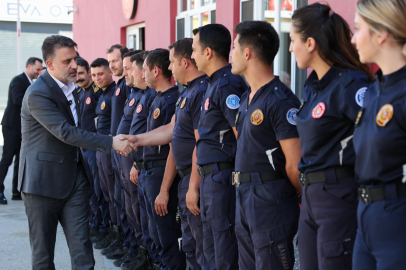 Başkan Vekili Şahin Biba’dan itfaiyeye bayram ziyareti