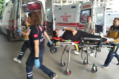 Bursa’da korkutan çarpışma: Genç motosikletçi hastanede