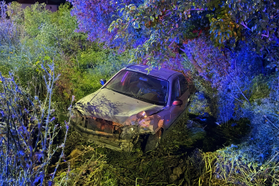 Bursa'da otomobil tarlaya savruldu: 4 yaralı