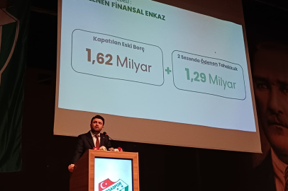 Bursaspor’un borcu ne kadar azaldı? Başkan Enes Çelik rakamlarla duyurdu