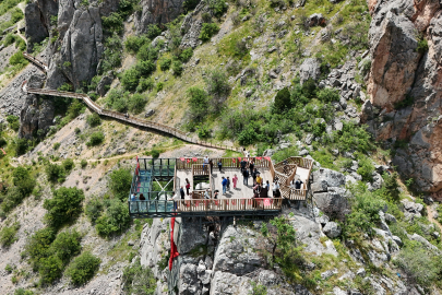 Kazankaya Kanyonu bayram tatilinde ziyaretçi akınına uğradı