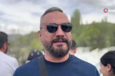 Muradiye Şelalesi coştu! Ziyaretçilerden yoğun ilgi