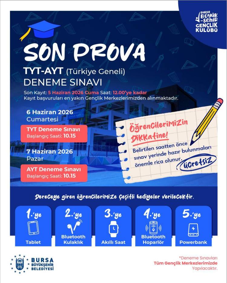Bursa Büyükşehir’den YKS stresine çözüm - Bursa Hayat - 3