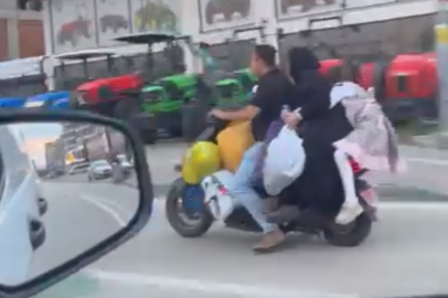 Bursa’da hem kendilerini hem trafiği tehlikeye attılar