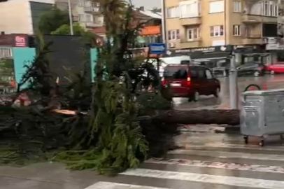 Keles ve Yenişehir’de dolu ve sağanak yağış etkili oldu