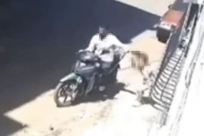 Kızını sokak ortasında darp eden babanın 12 suç kaydı ortaya çıktı