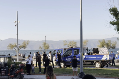 Mudanya sahilinde gergin anlar: Satıcı gözyaşlarını tutamadı