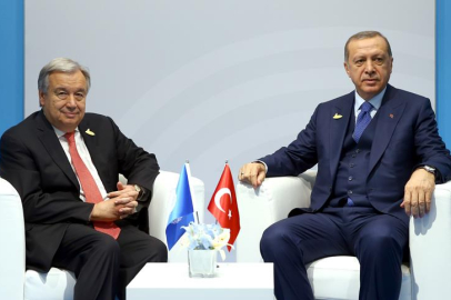 Cumhurbaşkanı Erdoğan ile BM Genel Sekreteri Guterres telefonda görüştü