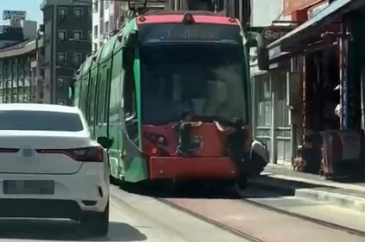Bursa'da çocukların ölümle oyunu kamerada