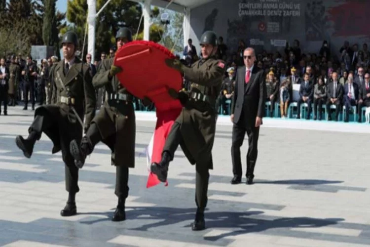 Erdoğan, Çanakkale'de törene katıldı