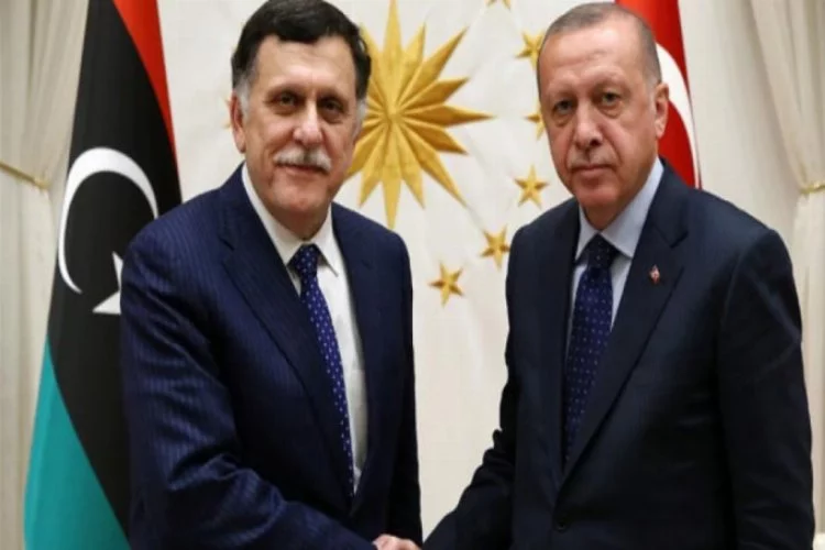 Erdoğan, Al Sarraj'ı kabul etti