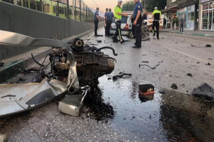 Bursa'da korkunç kaza! 120 kilometre hızla ölümü getirdi