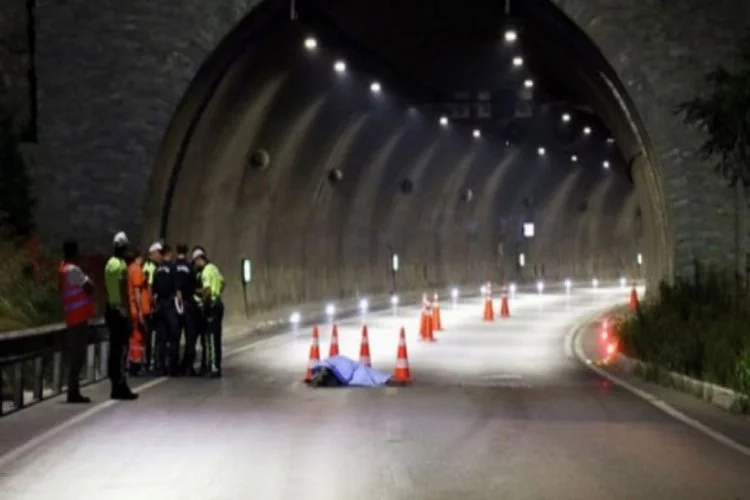 Tünel çıkışında korkunç kaza!