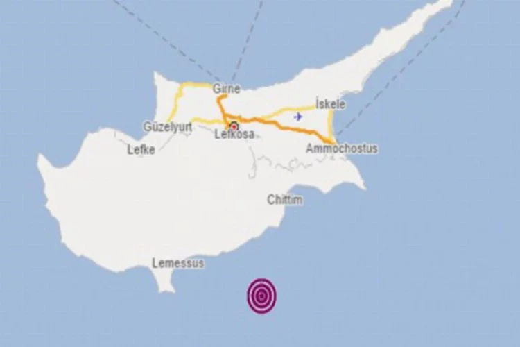 Akdeniz'de korkutan deprem