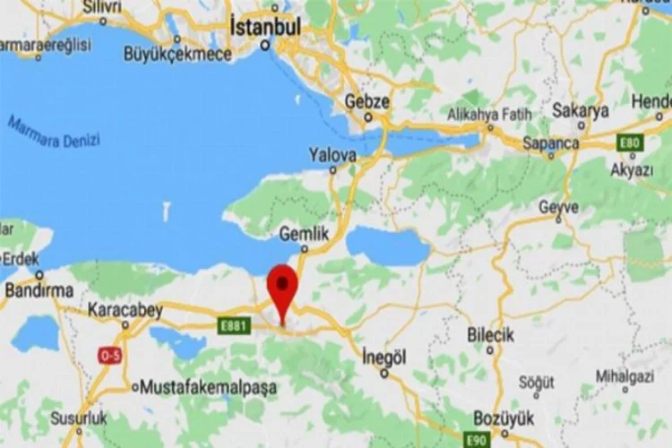 Bursa'da deprem! Büyüklüğü...