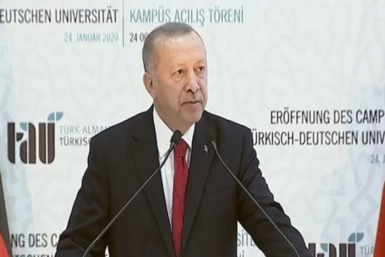 Türk-Alman Üniversitesi'nde açılış! Cumhurbaşkanı Erdoğan'dan önemli açıklamalar