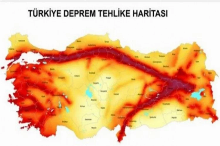 Türkiye'de deprem riski en az, en çok olan şehirler ve bölgeler neresi?