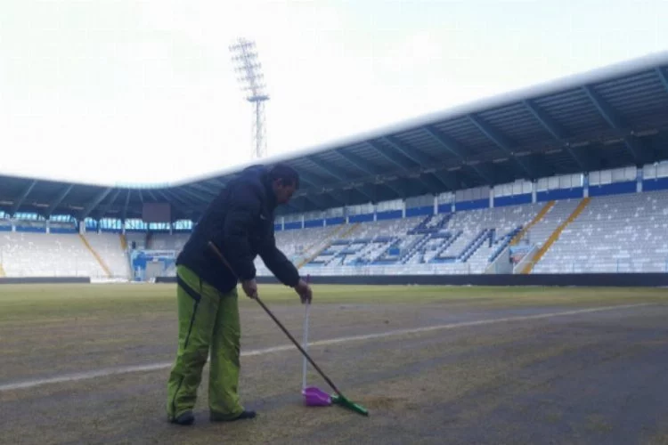 Bursaspor'un kritik maçını oynayacağı sahanın son hali