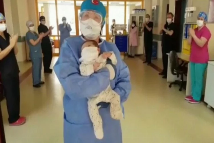Bursa'dan sevindiren haber! 45 günlük bebek koronayı yendi
