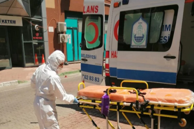Hasta Nakil Ambulansları dezenfekte ediliyor