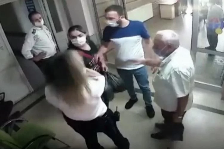 Hastanede bir anda ortalık karıştı! Kadın güvenlik görevlisine yumruklu saldırı