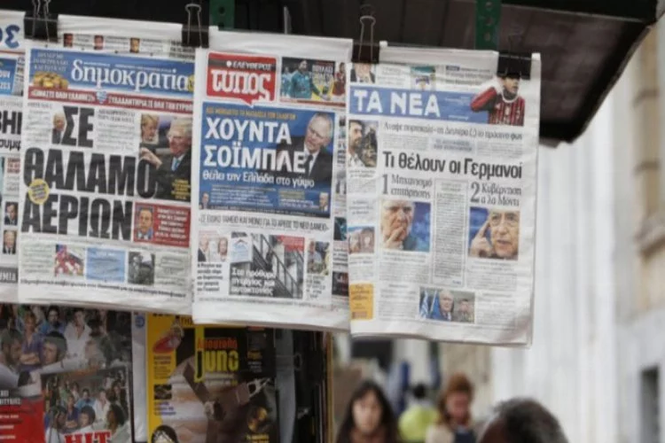 Yunan gazetesi alçak manşetini bir kez daha kullandı!