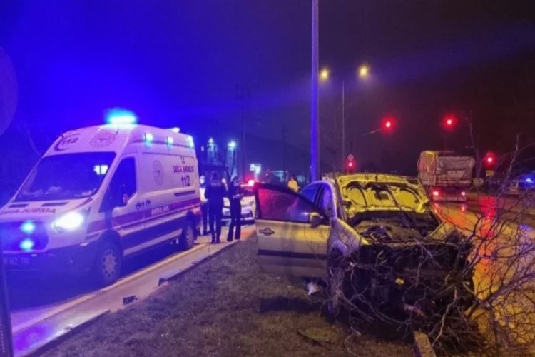 Bursa'da trafik kazasında bir kişi yaralandı