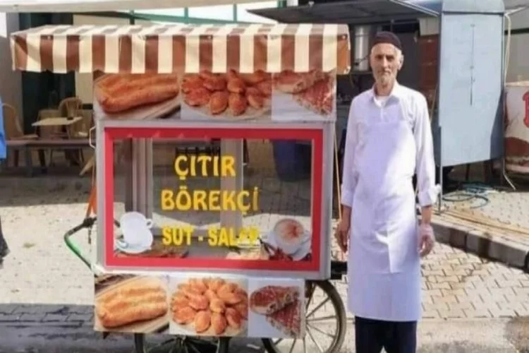 Bursa'da börekçinin ekmek teknesini çaldılar