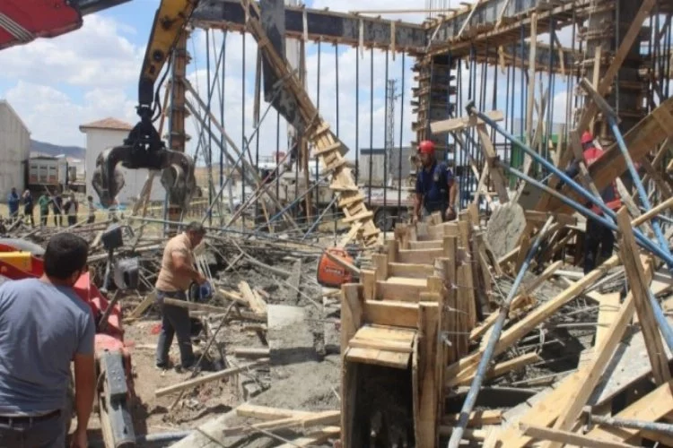 Ankara'da inşaatta göçük: 1 ölü, 1 yaralı