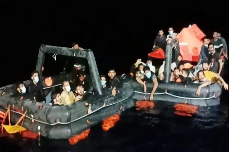 132 göçmen kurtarıldı