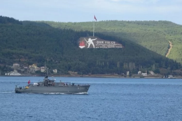 NATO savaş gemileri Çanakkale'de