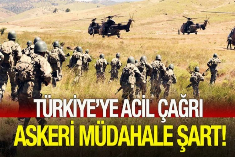 Türkiye'ye çağrı:Askeri müdahale şart!
