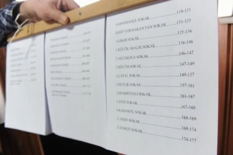 Bursa'da referandum için listeler asıldı