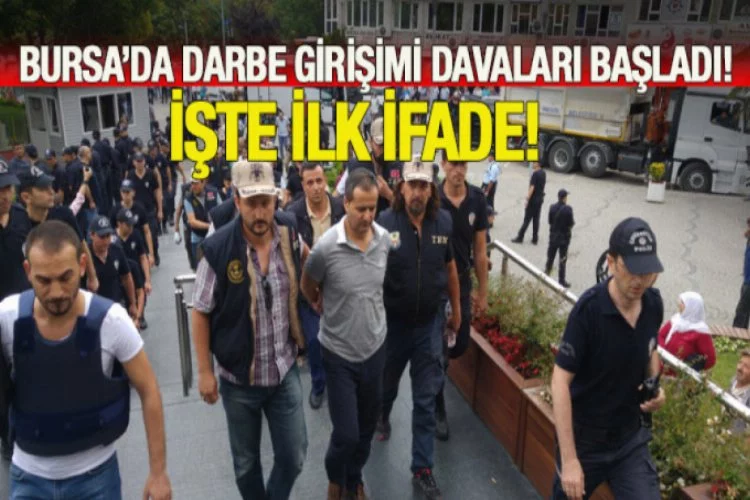Bursa'da darbe girişimi davası başladı