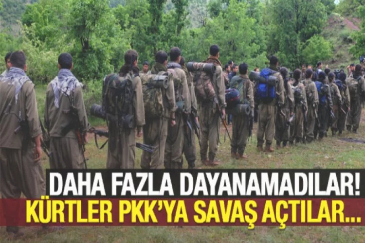 Kürtler daha fazla dayanamadı: PKK'ya savaş açtılar!