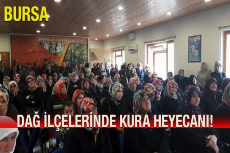 Bursa'da geçici orman işçilerinin kura heyecanı