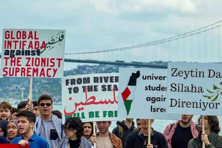 60'tan fazla üniversitede Filistin'e destek eylemi