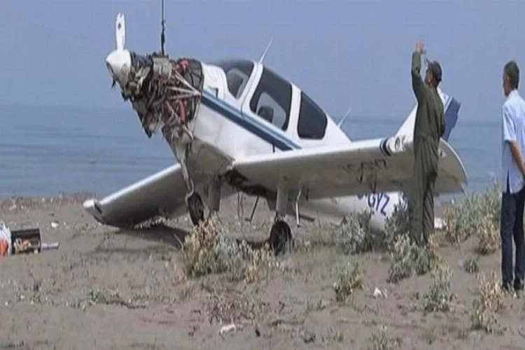 Samsun'da eğitim uçağı düştü