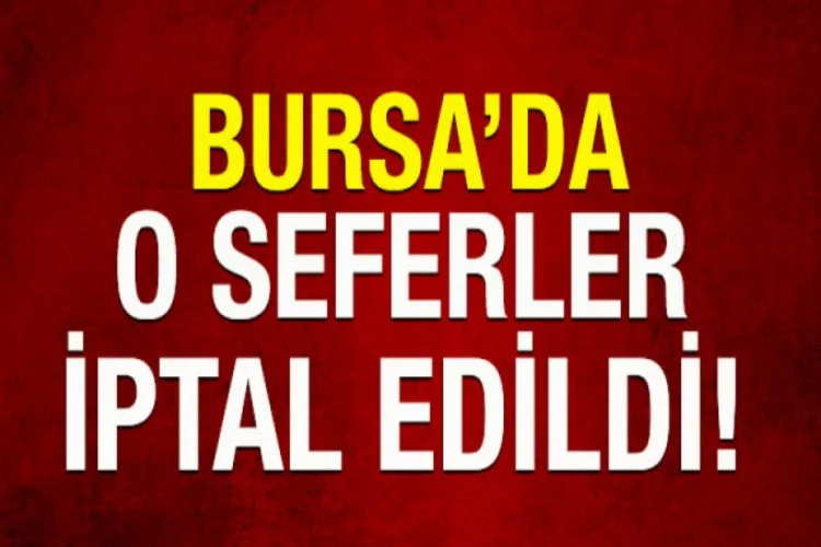 Bursa'da teleferik seferleri iptal edildi