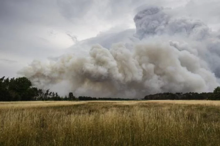 Almanya'da orman yangını! 2 yerleşim birimi tahliye edilecek