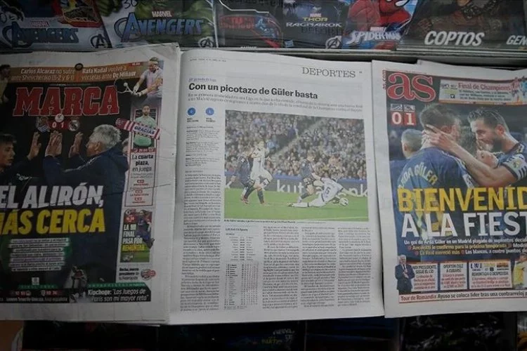 Arda Güler, İspanya'da manşetlerde!