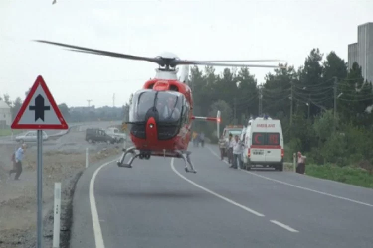 Ardahan'da hastalar için hava ambulansı havalandı