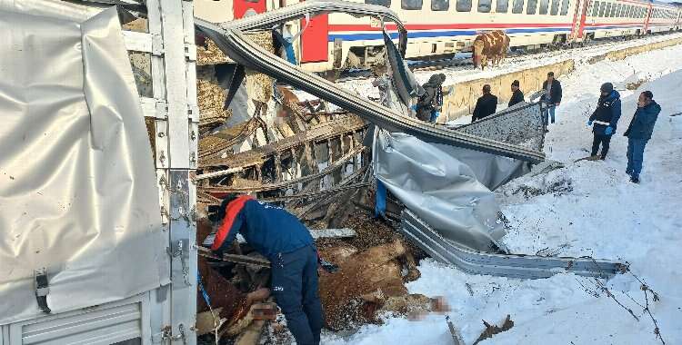 Muş'ta feci kaza: Hayvan yüklü TIR'a tren çarptı... Ölü ve yaralılar var!-Bursa Hayat Gazetesi-3
