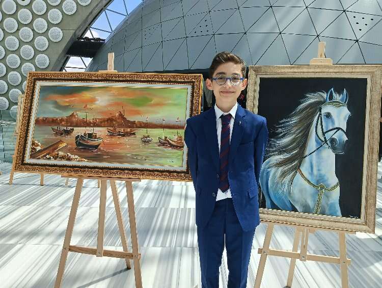 12 yaşındaki ressamın duygu dolu resim sergisi!-Bursa Hayat Gazetesi-3