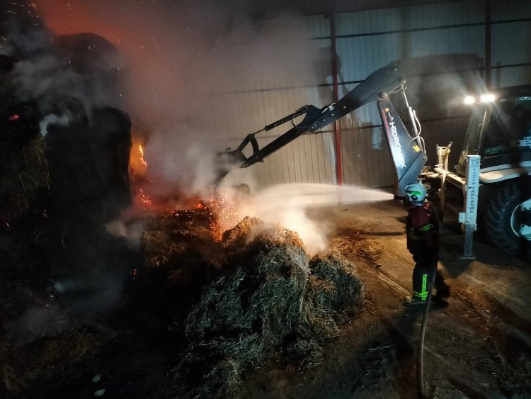 Aydın'da 100 ton saman alevlere teslim oldu!-Bursa Hayat Gazetesi-3