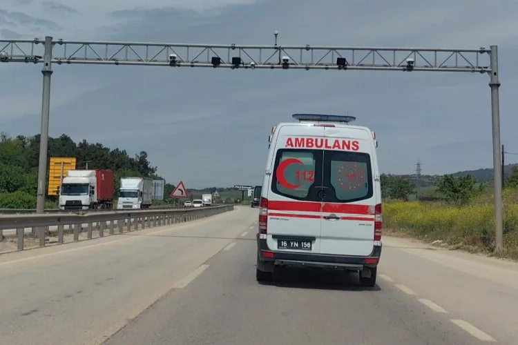 Bursa'da zamanla yarışan ambulanslar EDS radarına takılıyor