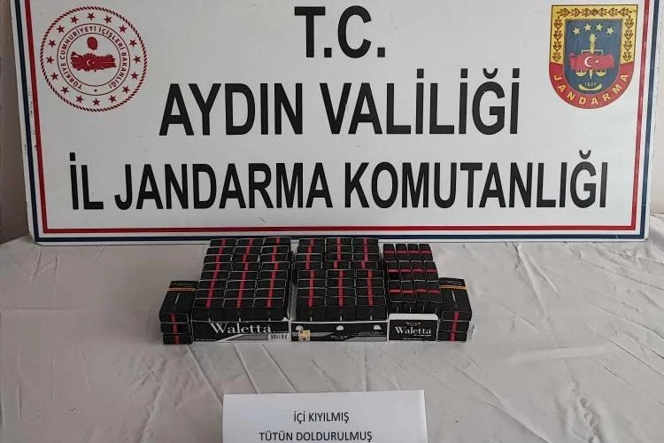 Aydın'da Jandarma operasyonu: 1380 Makaron ele geçirildi!