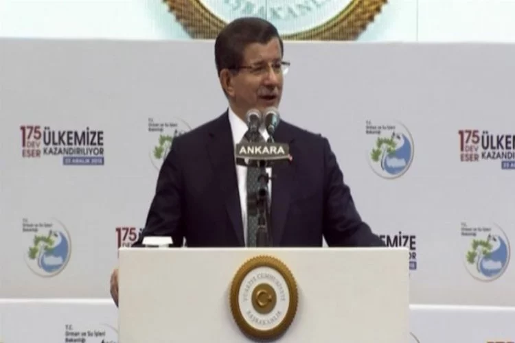 Başbakan Davutoğlu,175 tesisi hizmete açtı