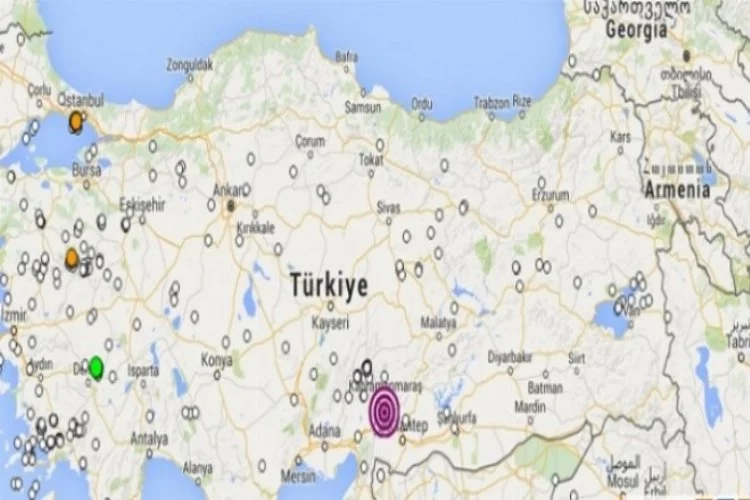 Bir deprem de Gaziantep'de