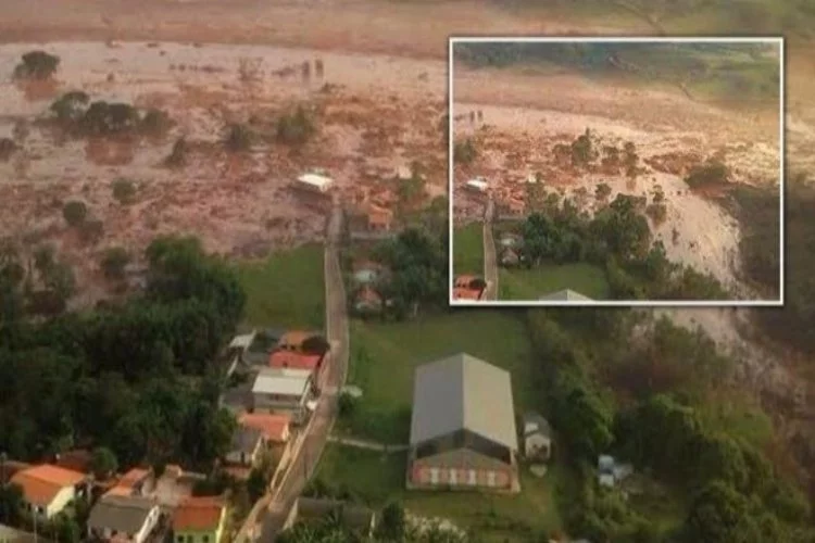 Brezilya'da baraj çöktü!